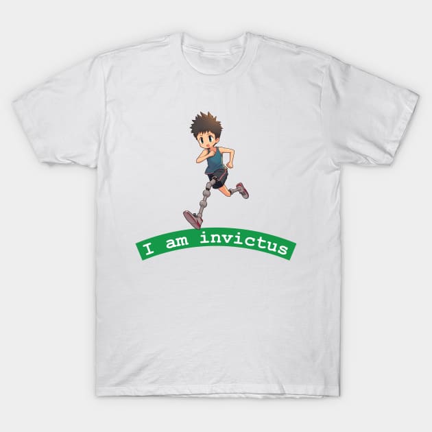 Disabled athlete running T-Shirt by GiCapgraphics